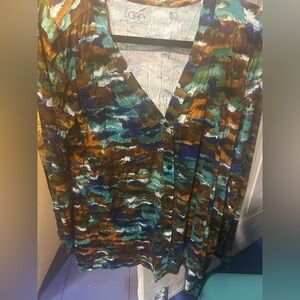 Logo Colorful Patterned Women's 100% Rayon button down sweater